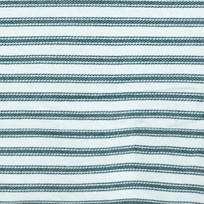 Green cotton round striped tablecloth for christmas