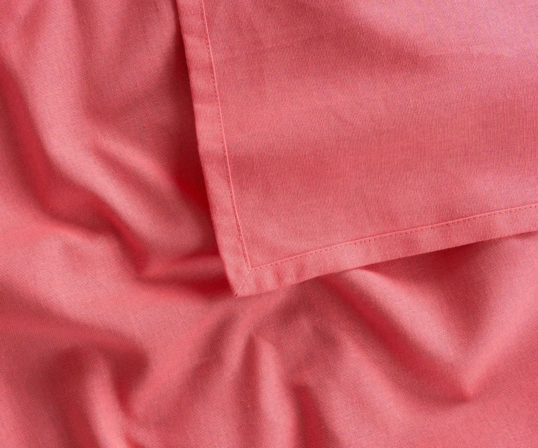 Versatile pink rectangle cotton tablecloth for casual and formal occasions