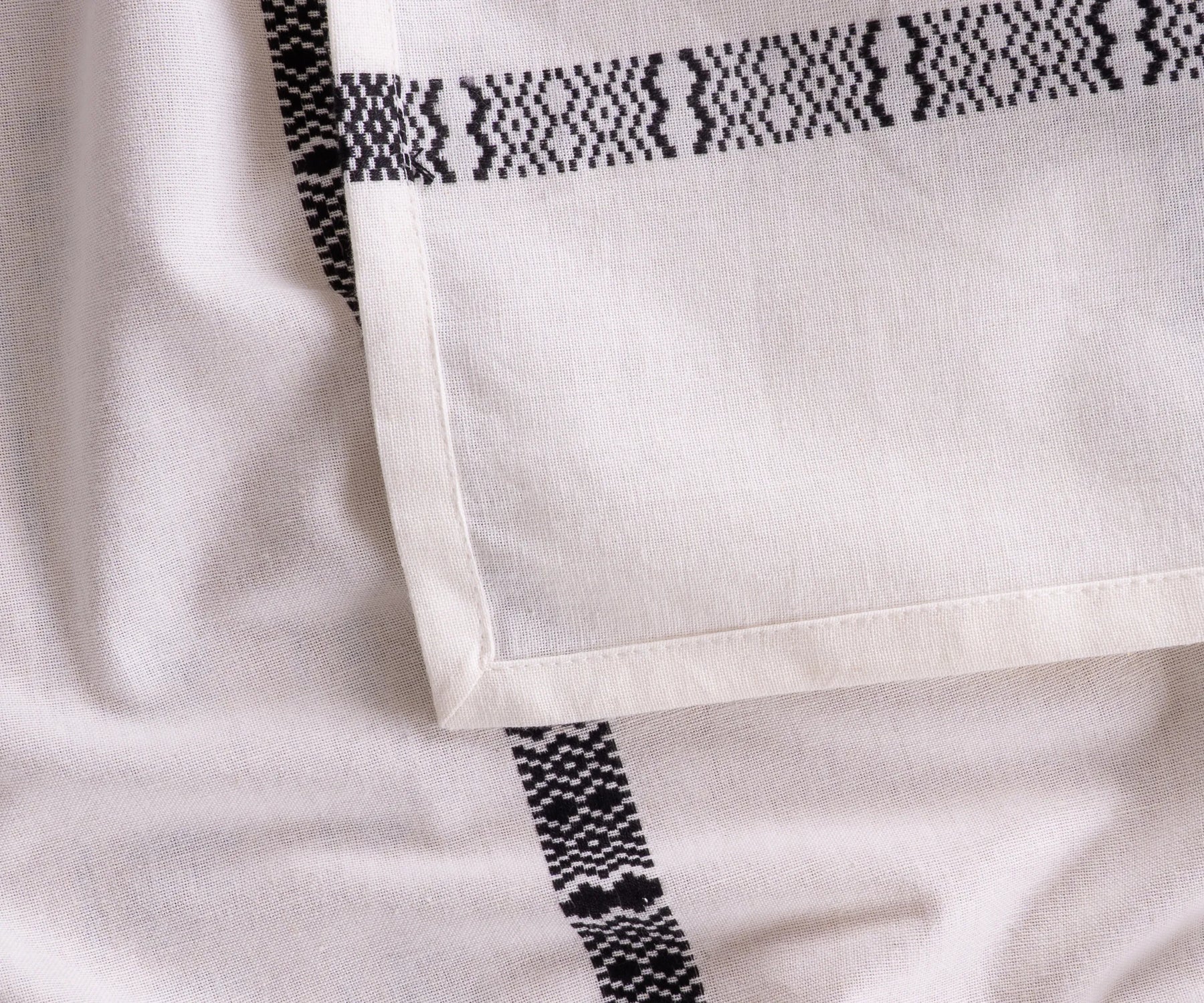 Elegant boho inspired striped table cover for everyday and festive use