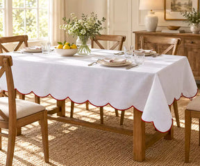 Embroidered Christmas Tablecloth