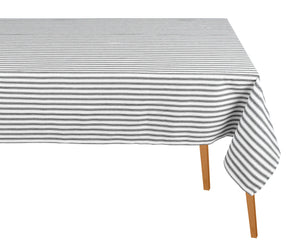 Modern black and white cotton dining table cover