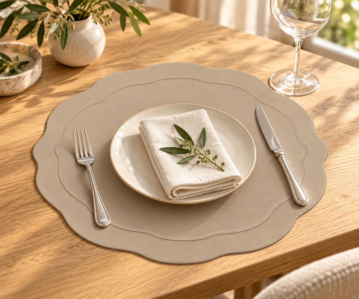 Farmhouse Placemats - Beige