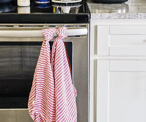 Versatile linen tea towels for Christmas and family gatherings 