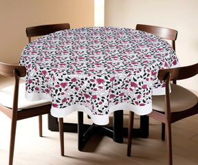 Pink Floral Tablecloth