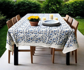Ikat Tablecloth - Blue