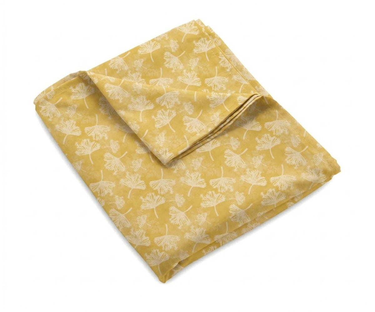 nature inspired linen sheet set with simple leaf print, premium flax linen bedding, cooling breathable sheets for modern home