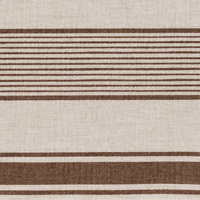 French-style fabric sample highlighting a refined striped weave for rustic and farmhouse-inspired interiors.
