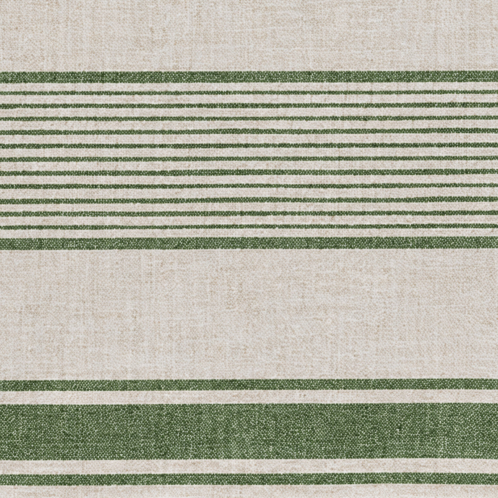 Woven linen material swatch representing the texture and pattern used in classic European table linens.