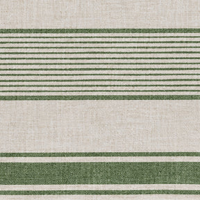 Woven linen material swatch representing the texture and pattern used in classic European table linens.