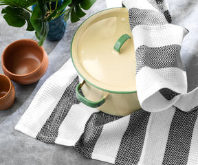 Kitchen towel hooks for convenient and tidy kitchen organization.