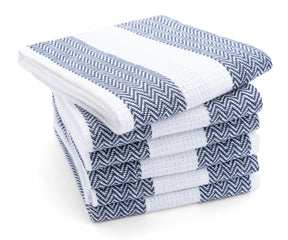 white towel with striped pattern with white background