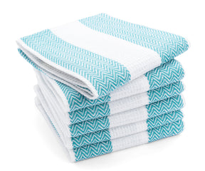 Luxury towels with stylish stripes, perfect for your home spa.
