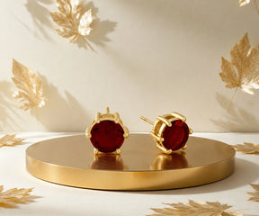 Best garnet birthstone earrings for January birthday gifts with elegant everyday styling