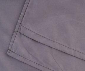 Set of 2 gray cotton pillowcases, machine washable and durable stitching