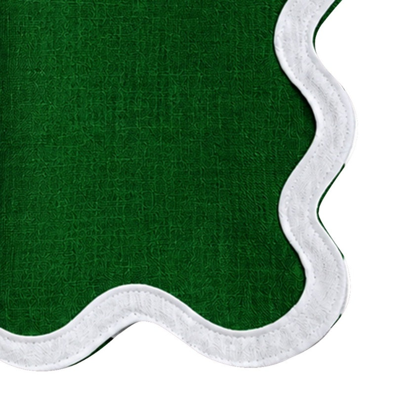 European Linen Napkins-Scallop