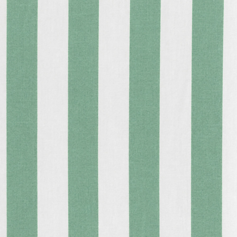 Green cotton cabana stripe curtains for farmhouse kitchens and modern rustic home decor