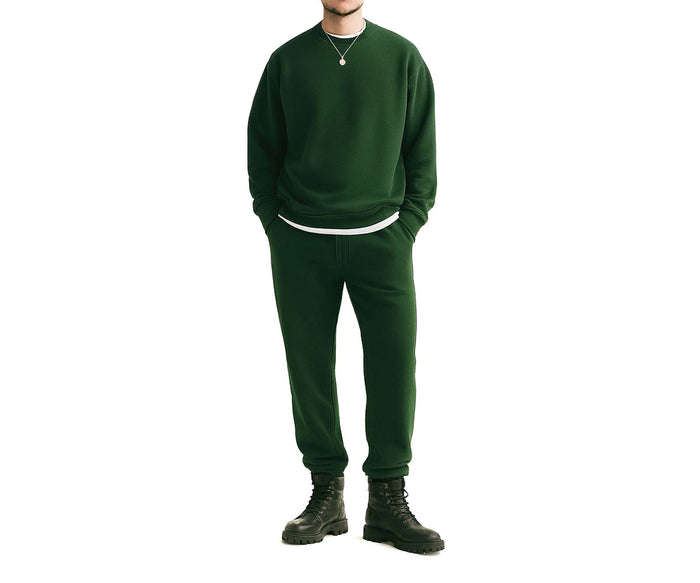 Men’s green cotton pajama crafted from soft, lightweight fabric for breathable comfort and relaxed sleep, perfect as festive St. Patrick’s Day pajamas or everyday loungewear.
