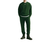 Men’s green cotton pajama crafted from soft, lightweight fabric for breathable comfort and relaxed sleep, perfect as festive St. Patrick’s Day pajamas or everyday loungewear.
