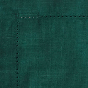 Green cloth dinner napkin with single hemstitch border – eco-friendly cotton napkin for home and restaurant use.