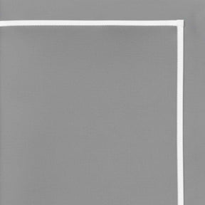 grey line embroidery napkins, minimalist reusable cloth napkins for modern table décor
