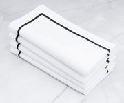 black napkins,black cloth napkins, black and white napkins, napkins black, wedding napkins, linen napkins