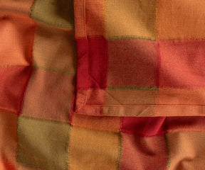 Durable cotton dining tablecloth with matching napkins for coordinated table setting