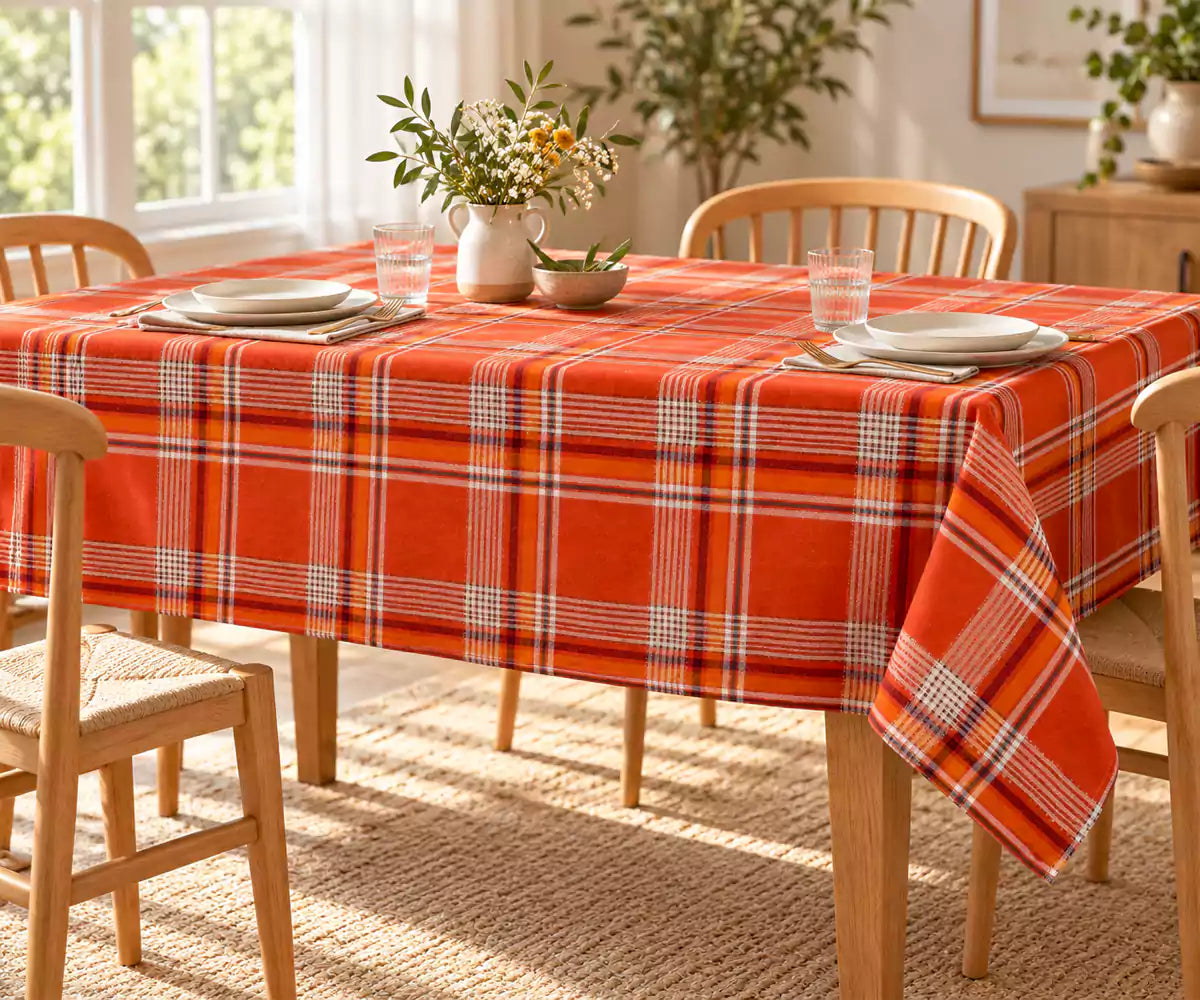 Holiday Plaid Tablecloth