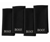 Black Halloween cloth napkin with BOO design for Halloween table decor
Reusable dinner napkin for Halloween parties, spooky dinners, seasonal entertaining, and festive table settings.