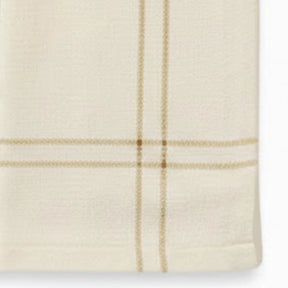 Neutral ivory embroidered napkins with pearl detailing, 100% cotton reusable dinner napkins for modern and traditional table settings