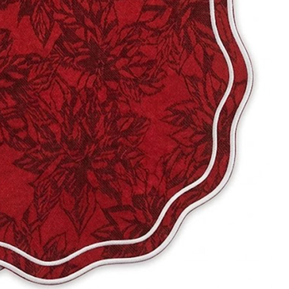Red Circle Placemats - Damask