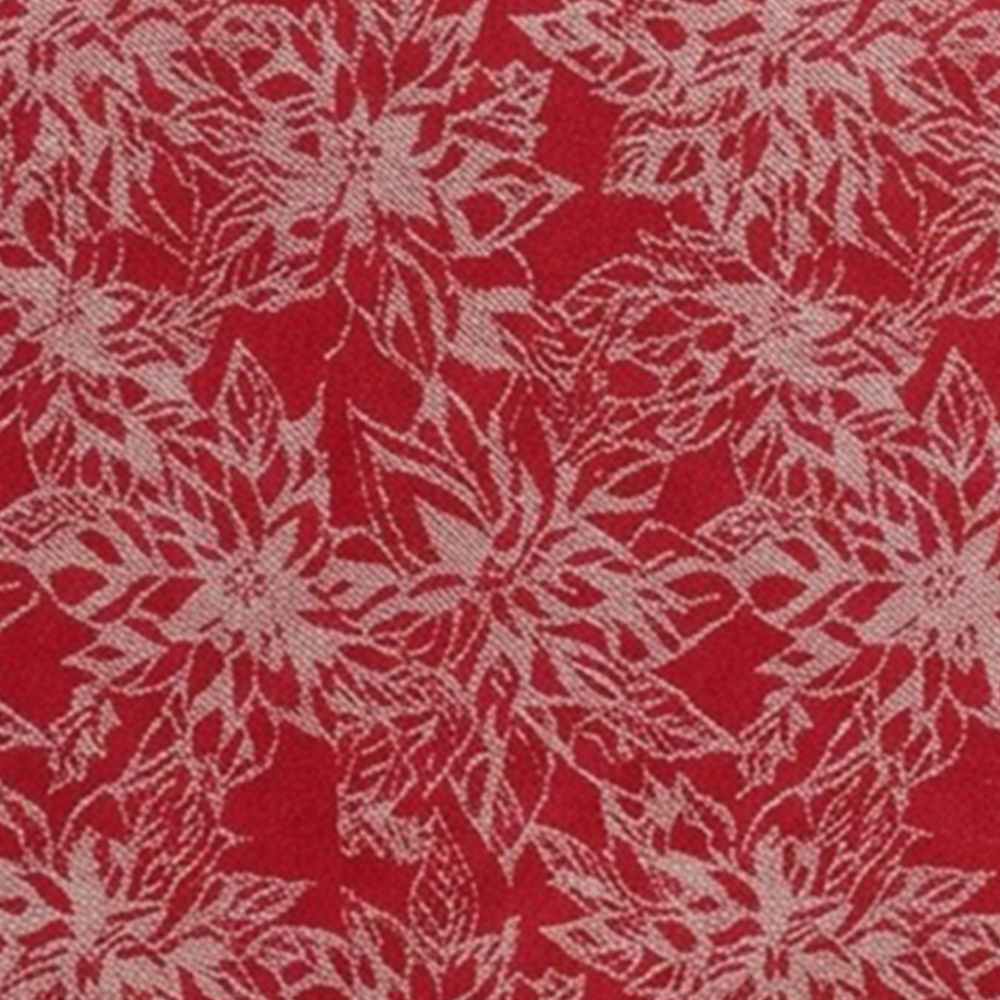 Elegant red , durable cotton jacquard dining table mats for modern and classic table settings