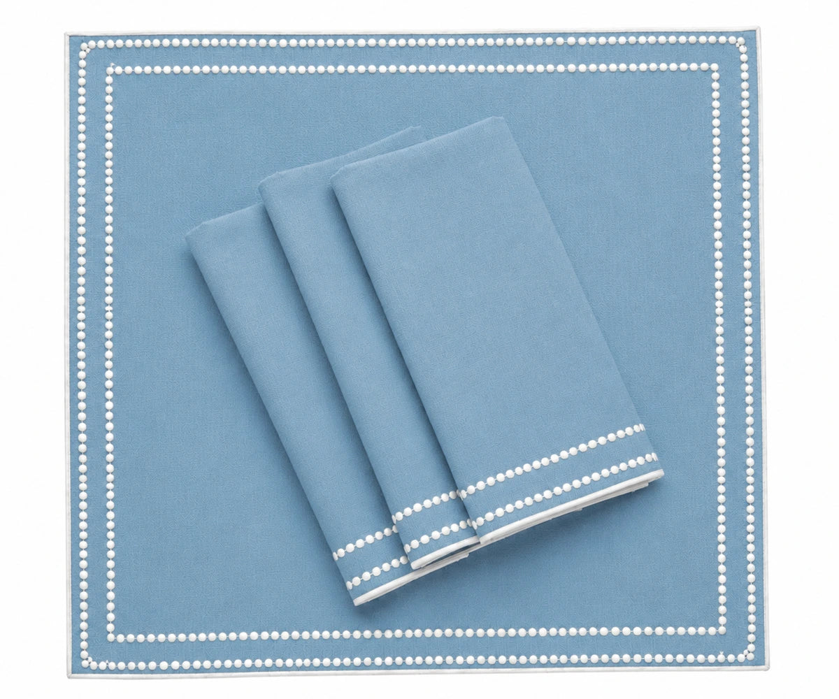 Embroidery cotton napkins for weddings and dinner parties
