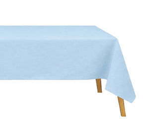 cotton linen blend rectangular tablecloth featuring a solid minimalist design, reusable table linen for dining, brunches, and special occasions