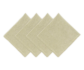 Light green cotton napkins on a dining table