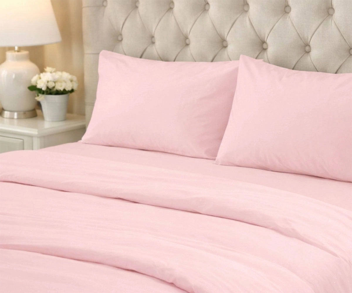 pink cotton king size pillow cases breathable soft cotton pillow covers for bedding