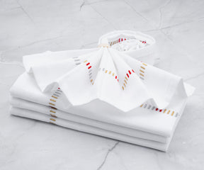Elegant white table napkins for a polished presentation 