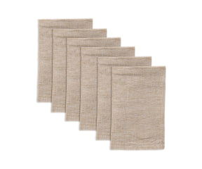 Beige linen napkins, with their subtle texture, bring an understated elegance to your table.