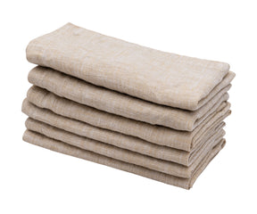 Set of 6 linen napkins, providing a complete and stylish solution for your larger gatherings.