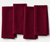 Burgundy linen napkins made from 100% linen, elegant reusable cloth napkins for dining table