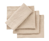 Beige Linen Napkins Set of 4