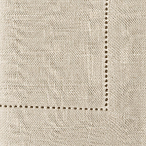 Natural 100% linen hemstitch napkin, pre-washed reusable cloth napkin for weddings