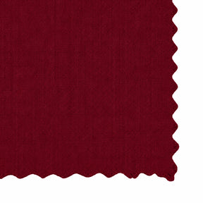 Burgundy lace linen napkins in a set of 12 for weddings, formal dinners, and special occasions