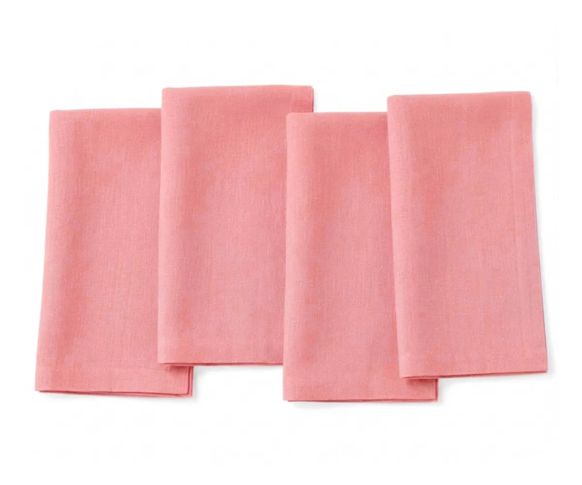 Signature linen napkins arranged for wedding reception and event table décor
