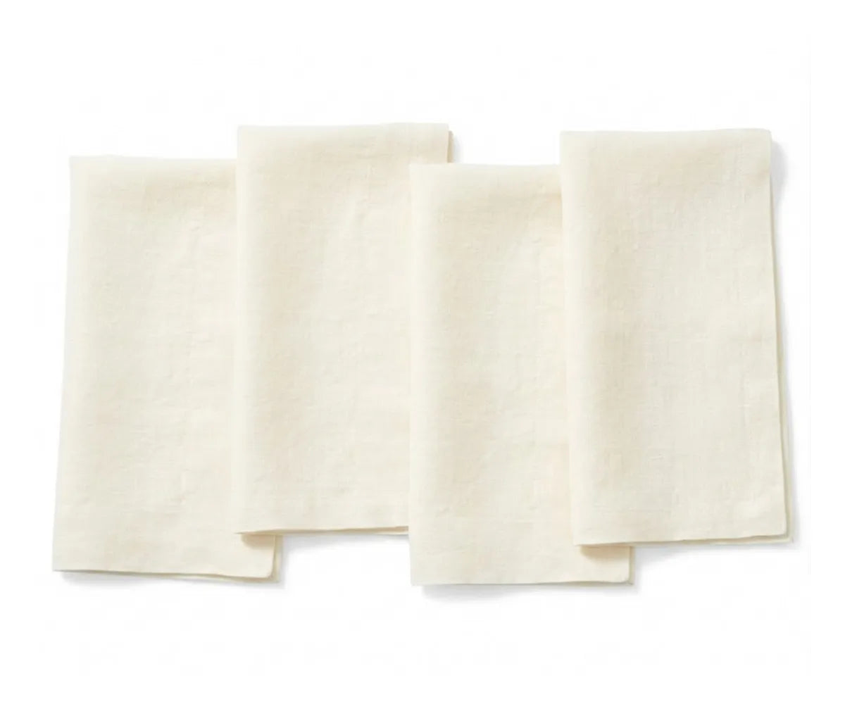 Elegant linen table napkins folded for modern dining room presentation