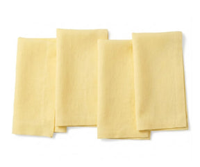 Washed linen napkins offering a sustainable alternative to disposable napkins
