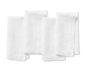Sustainable linen table napkins with classic design and reusable functionality