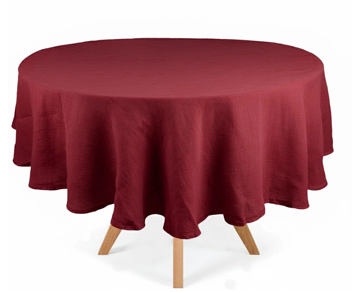 Linen Round Tablecloth