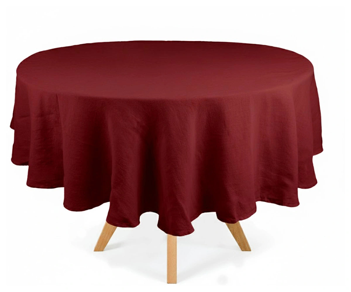Linen Round Tablecloth
