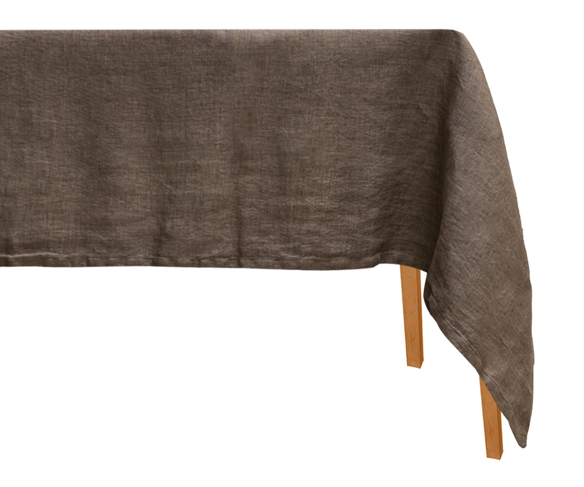 Beige Rectangular tablecloth for versatile table coverage.