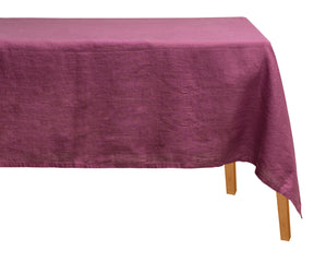 Linen tablecloth rectangle for a comfortable and breathable dining experience.